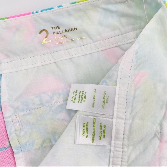 Lilly Pulitzer Callahan Shorts Coconut Jungle NWT - Picture 7 of 7